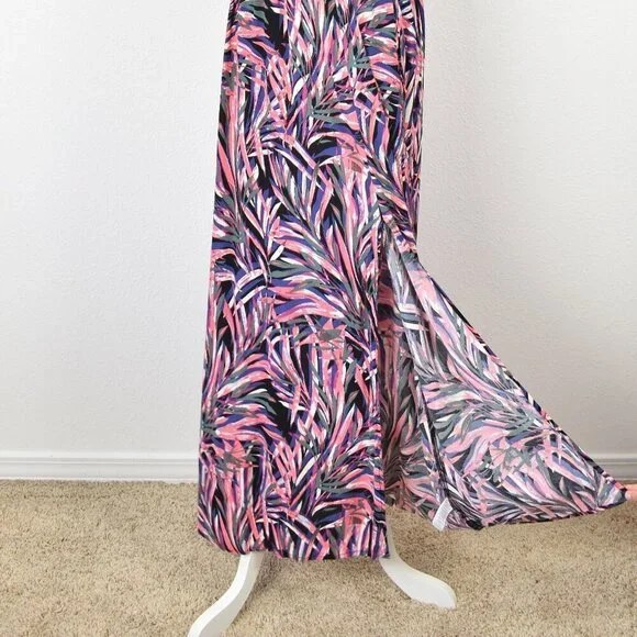Evereve Hadley Strapless Maxi Dress Palm Print - XS - Picture 3 of 9